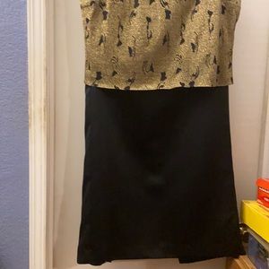 Three piece suit long skirt tunic and over jacket